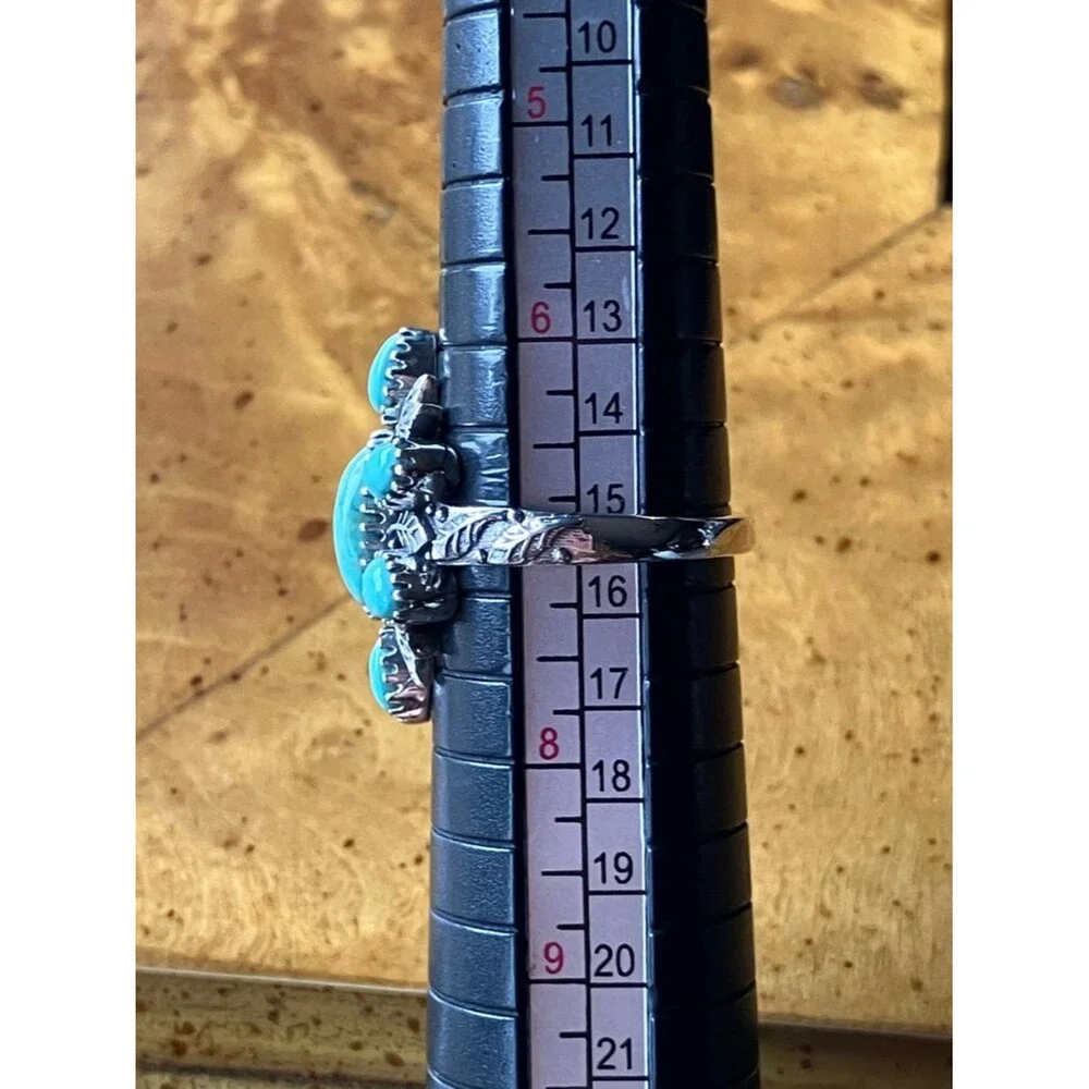 Royston Turquoise Sterling Silver Ring Size 7